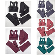 Load image into Gallery viewer, 2-4pcs Seamless Women Yoga Set Workout Sportswear
