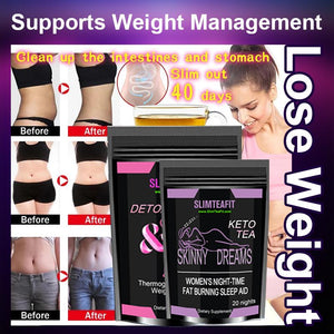 20 DAYS + 20 NIGHTS DETOX COMBO✶ EXTREME WEIGHT LOSS DIET ✶ Slimming BURN FAT TEA