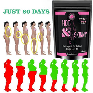 60 DAYS DETOX (PINK) HOT &amp; SKINNY✶ EXTREME WEIGHT LOSS DIET ✶ Slimming BURN FAT TEA